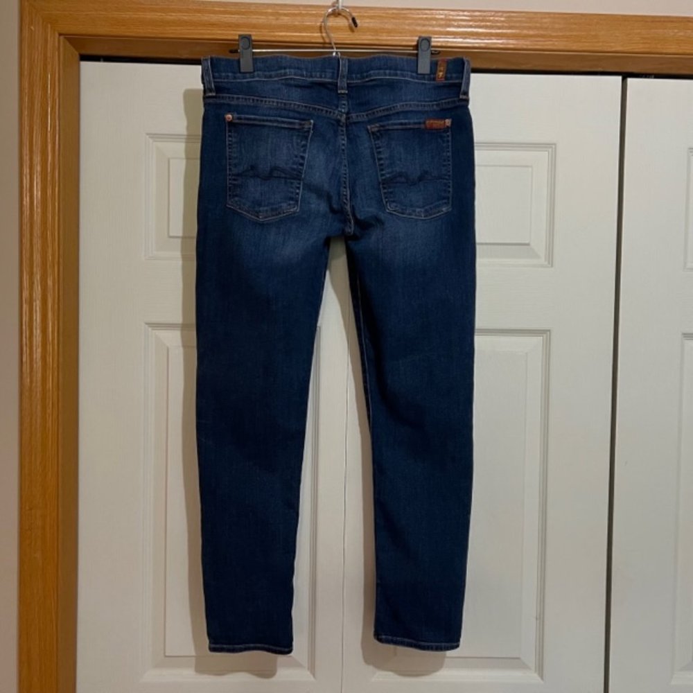 7 For All Mankind Jeans Skinny Buttonfly Size 28 Ankle Length